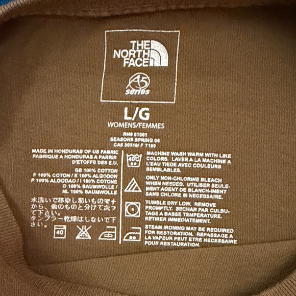 The North Face Women’s Large Chestnut Brown T-Shirt - Picture 3 of 4